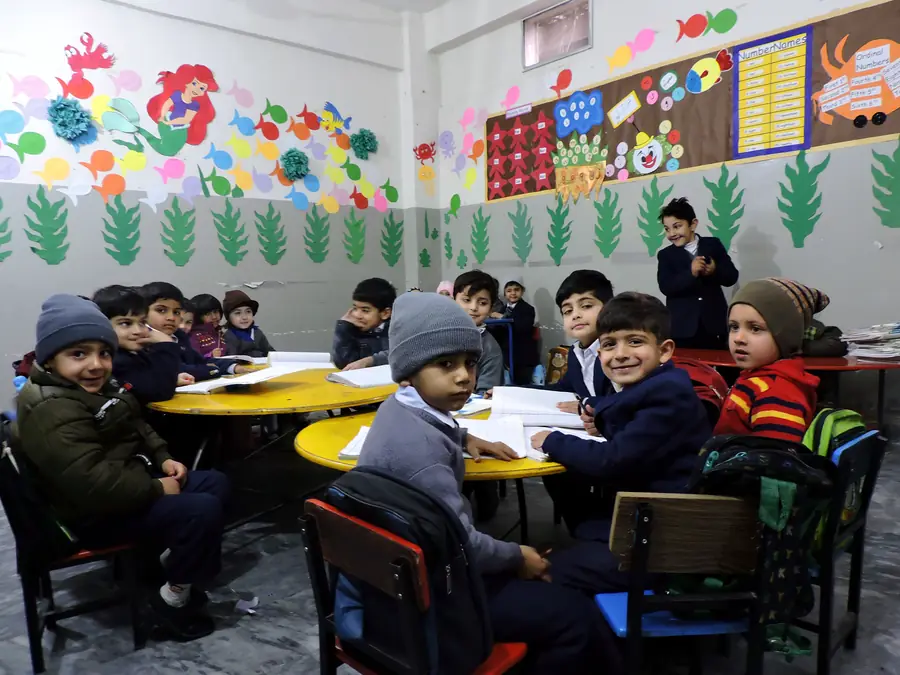 Children at work in the Pre-School activity room